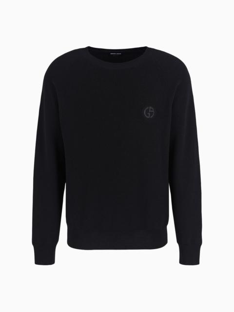 GIORGIO ARMANI Virgin-wool, crew-neck jumper