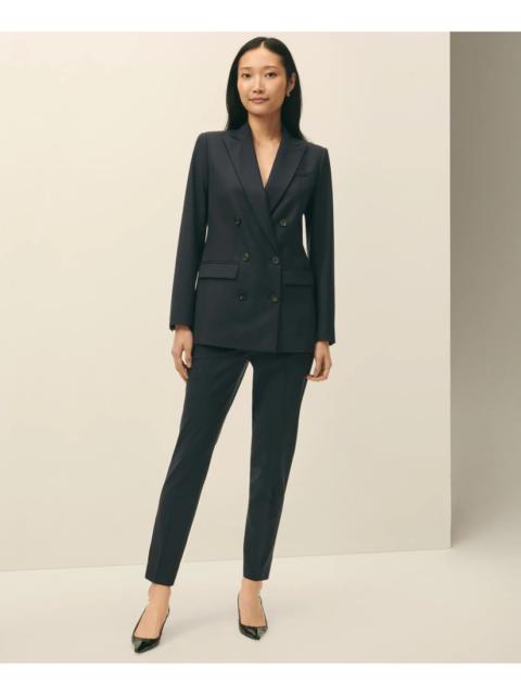 Brooks Brothers The Essentials Double-Breasted Peak Lapel Jacket in Wool Blend