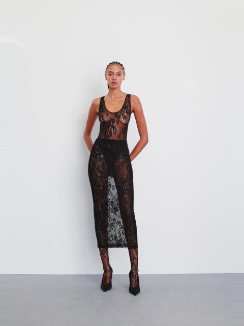 WARDROBE.NYC EVENING LACE TANK BODYSUIT