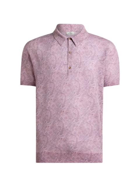 Etro floral-motif polo shirt