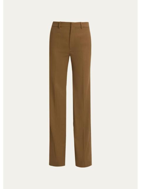 Chloé Virgin Wool Straight-Leg Trousers