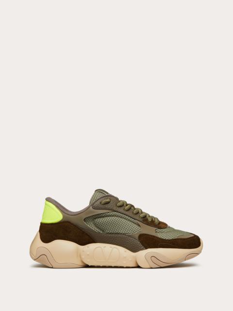 Valentino VALENTINO GARAVANI BUBBLEBACK MESH AND SUEDE SNEAKER