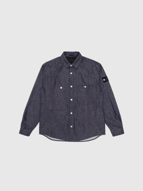 INDIGO DENIM-RAW OVERSHIRT