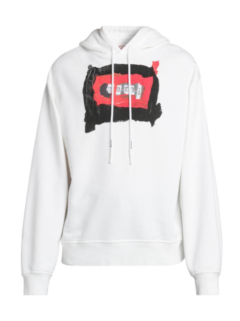 Marni Men's Collage Logo Hoodie - Lily White