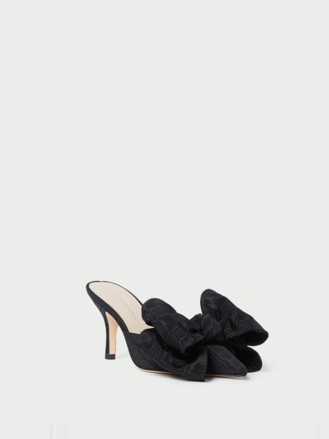 LOEFFLER RANDALL Margot Black Moiré Bow Mule