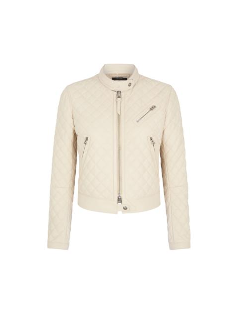 TOM FORD QUILTED LEATHER RACER JACKET