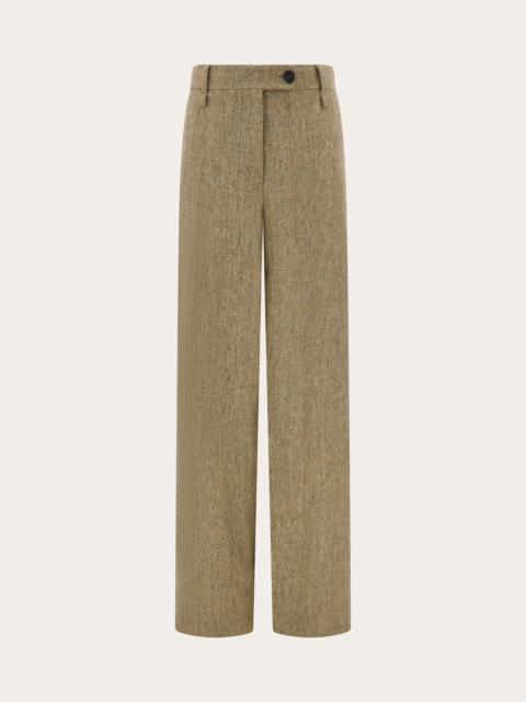 FERRAGAMO Linen tailored trouser