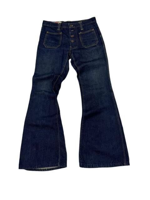 기타 브랜드 Designer × Japanese Brand × Vintage - FLARE BOBSON BELL BOTTOM DENIM JEANS