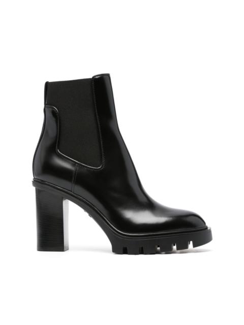 Santoni 95mm chelsea leather boots