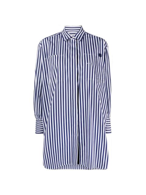 stripe-print long-sleeve shirt