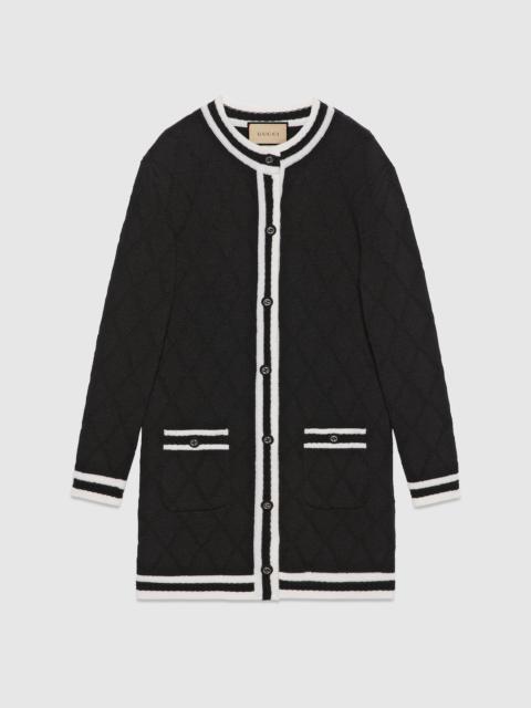 GUCCI Extra fine wool piquet coat