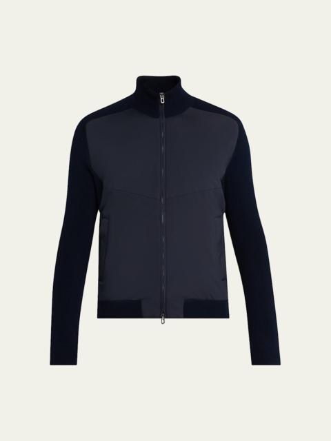 SEASE Men's Dinghy Cashmere Rib Reversible Rollneck Sweater