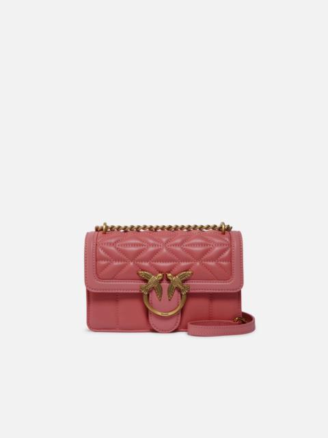 PINKO LOVE BAG CROSSBODY BAG IN QUILTED NAPPA LEATHER