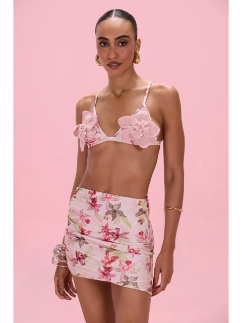 PatBO ORCHID BLOOM MINI SKIRT
