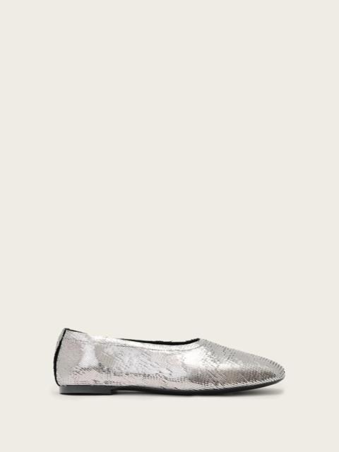 ALLSAINTS HAILEE LEATHER BALLET FLATS