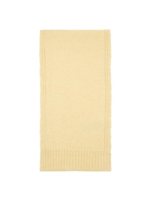 Jil Sander Off-White Logo Patch Scarf