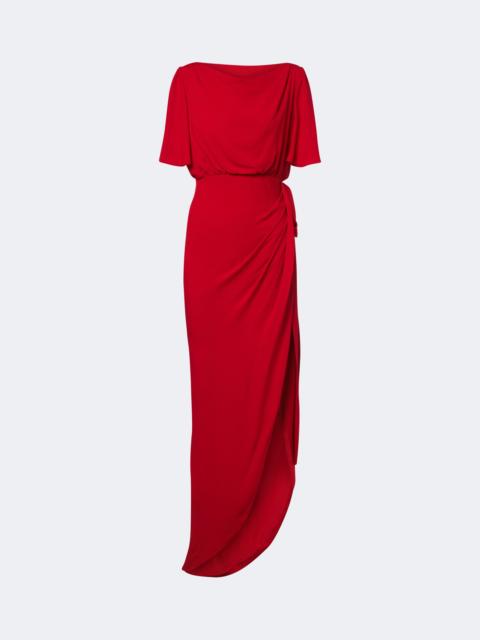 Valentino Draped silk georgette gown