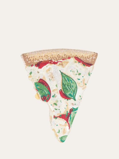 JUDITH LEIBER Pizza Crystal Clutch