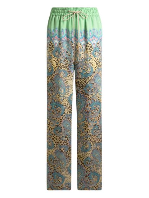 Etro animal paisley-print trousers