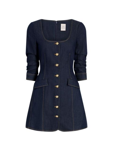 Cinq à Sept Caidin button jean dress