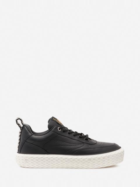 Lanvin CURBIES LOW-TOP SNEAKERS IN GRAINED LEATHER