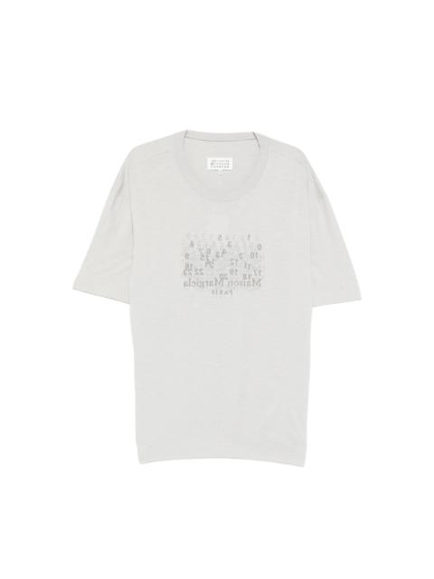 Maison Margiela LOGO-EMBROIDERED T-SHIRT
