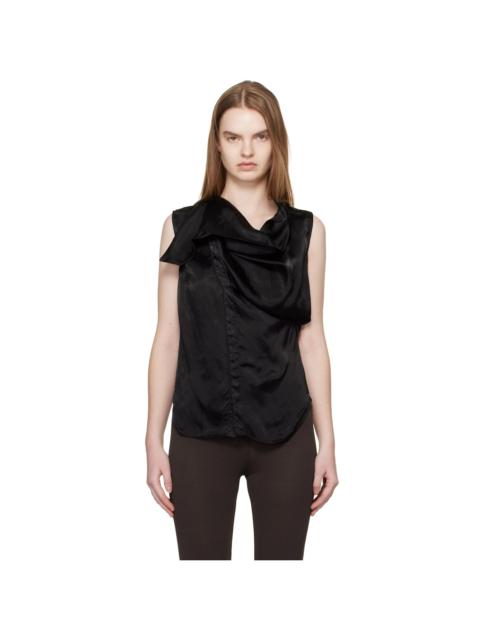 Rick Owens Black Temple SL Island Blouse