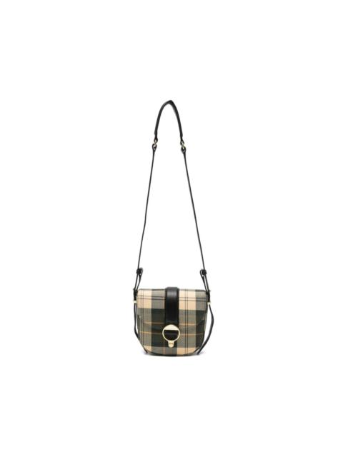 Barbour mini tartan-pattern crossbody bag