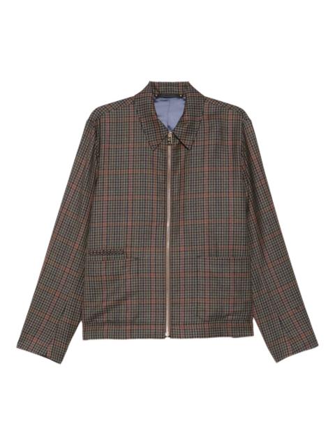 Paul Smith checked-pattern zip-fastening overshirt