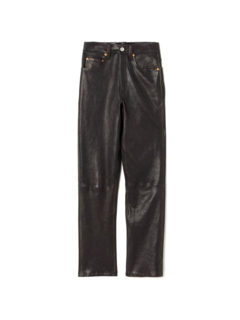 RE/DONE 70s leather straight-leg trousers