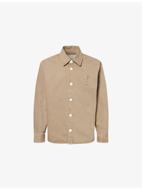 AMI Paris Ami de Couer Knitted Denim Overshirt