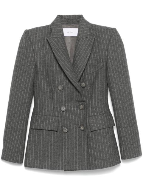 ALEX PERRY pinstriped double-breasted blazer