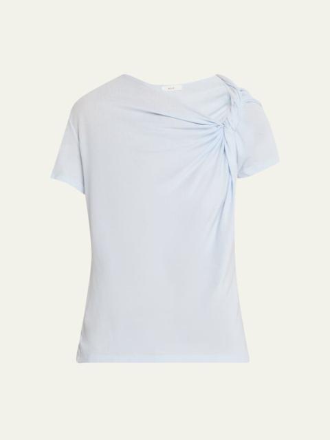 A.L.C. Liz Short-Sleeve Twist Top