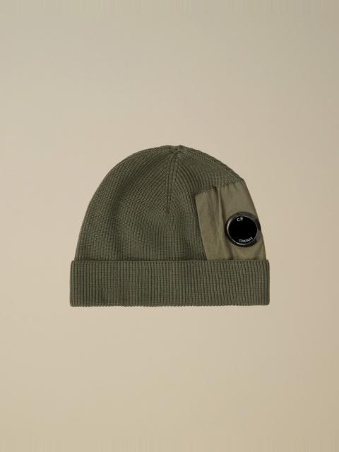 C.P. Company Extrafine Merino Wool Lens Beanie