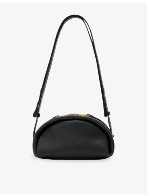 ALLSAINTS Rosalie Curved Leather Cross-Body Bag
