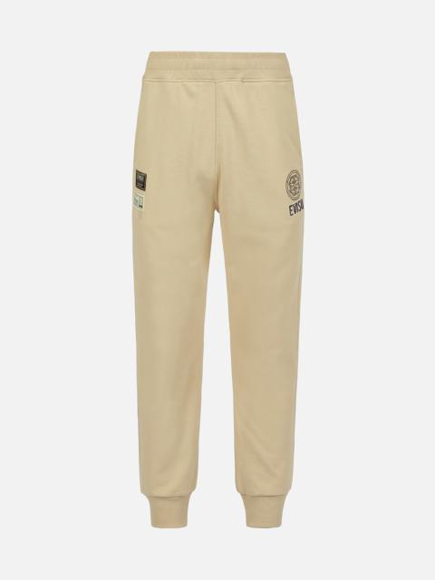 EVISU CAMOUFLAGE GODHEAD EMBROIDERY SWEATPANTS