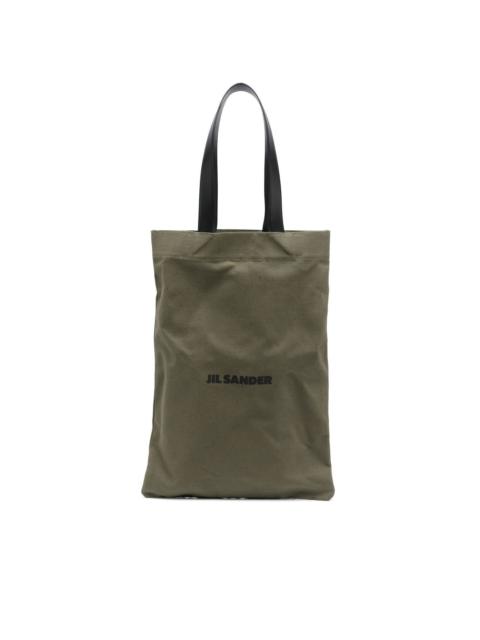Jil Sander logo-print tote bag