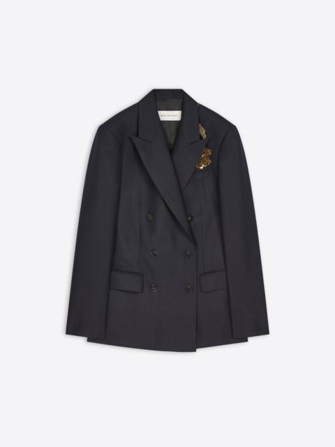 Dries Van Noten EMBROIDERED DOUBLE BREASTED BLAZER