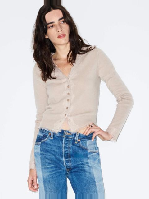 RE/DONE Ruby Cashmere Cardigan - Pebble
