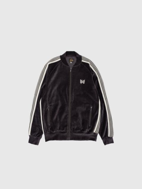 NEEDLES VELOUR RIB COLLAR TRACK JACKET