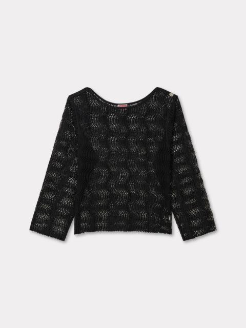 KENZO Long sleeves top in fishnet mesh