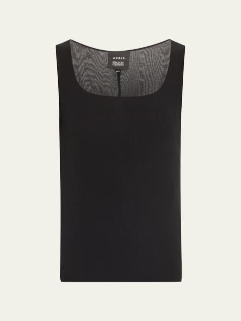AKRIS Sleeveless Silk Shell