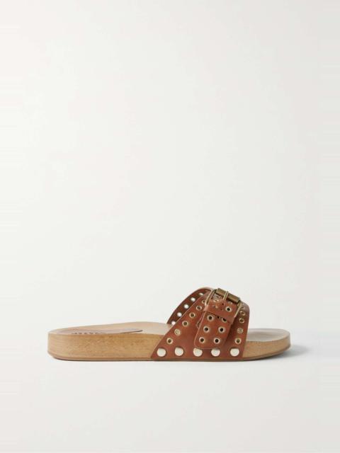 Isabel Marant Jaso embellished leather slides
