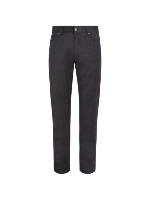 ZEGNA Roccia stonewashed wool trousers
