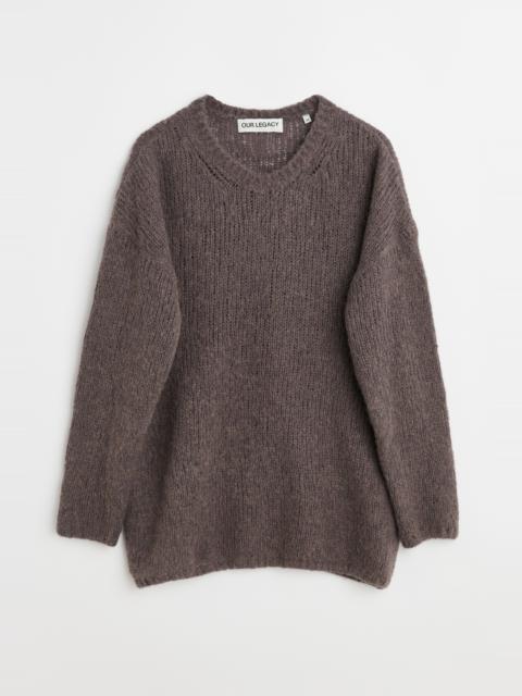 Our Legacy Popover Roundneck Falcon Grey Alpaca