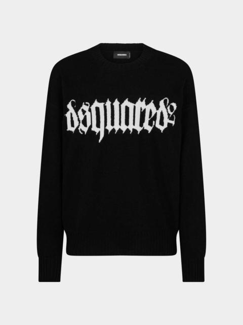 DSQUARED2 GOTHIC KNIT CREWNECK PULLOVER