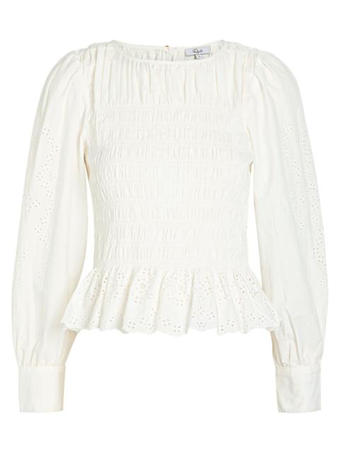 Rails Rails Tabi Broderie-anglaise Cotton-poplin top
