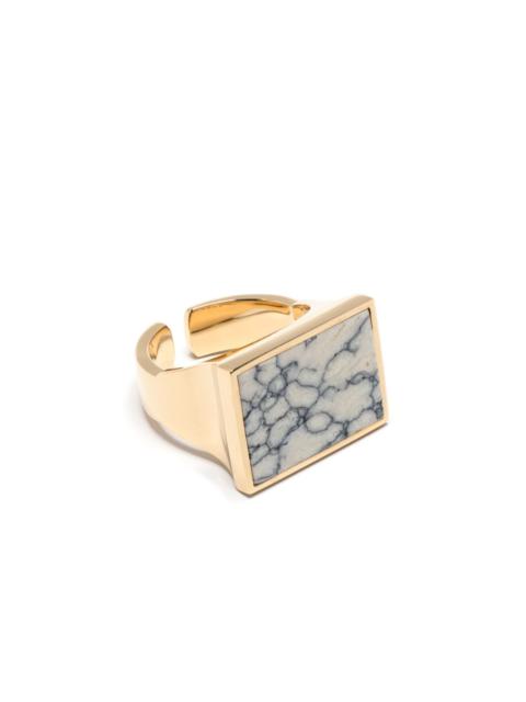 To Dance gold-plated ring