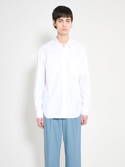 COMME DES GARÇONS HOMME COTTON BROAD SHIRT WHITE