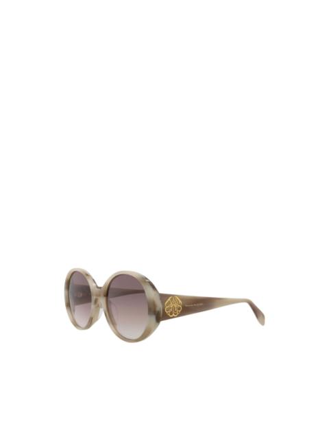 Alexander McQueen round-frame sunglasses